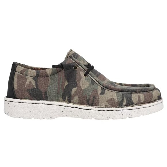 Justin Men\'s Hazer Camo Print Casual Lace-Up Slip On Shoes - Moc Toe JM316 main image 4